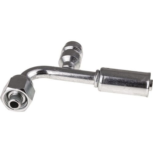 OEX Steel Fitting # 6 FOR - Reduced Beadlock #6 90° With R134a Port - RSX1321-3