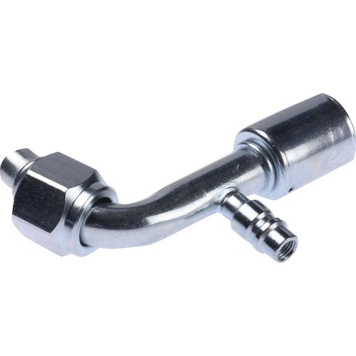 OEX Steel Fitting # 10 FOR - Beadlock #10 90° With R134a Port - SFX1323-3 Auto