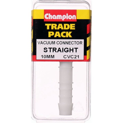 Champion Straight Hose Connector – 10mm - CVC21 Car Wiring Adapter Auto Part