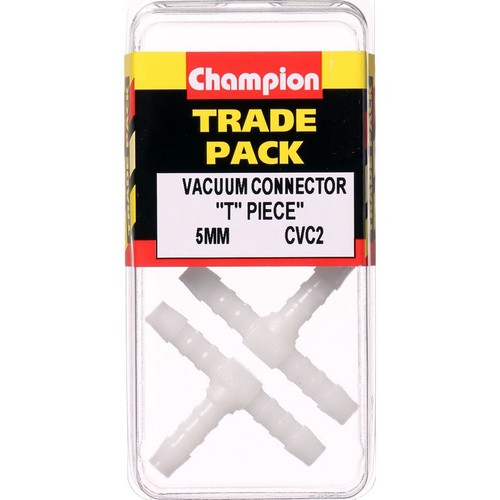 Champion Equal T Piece Hose Fitting – 5mm - CVC2 Replacement Hose Auto Part