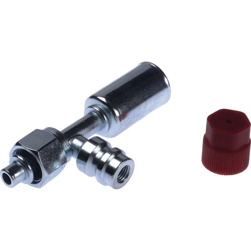 OEX Steel Fitting # 6 FOR - Beadlock #6 Straight With R134a Port - SFX1301-3