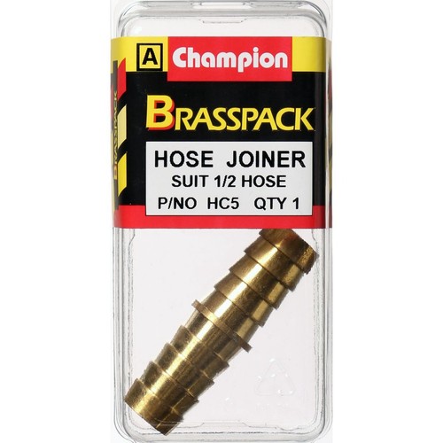 Champion Brass Hose Joiner – 1/2in - HC5 Replacement Hose Auto Part
