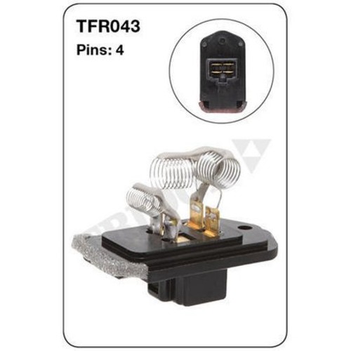 Tridon Heater Fan Resistor - TFR043 Brake Parts Auto Part