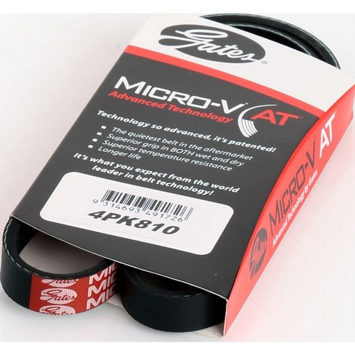Gates Micro-V Multi Ribbed Drive Belt 4 Rib x 810mm - 4PK810 Auto Part