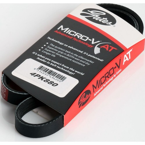 Gates Micro-V Multi Ribbed Drive Belt 4 Rib x 880mm - 4PK880 Auto Part