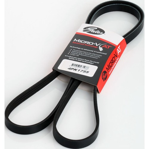 Gates Micro-V Multi Ribbed Drive Belt 4 Rib x 1755mm - 4PK1755 Auto Part
