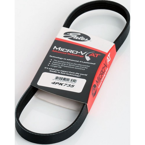 Gates Micro-V Multi Ribbed Drive Belt 4 Rib x 735mm - 4PK735 Auto Part