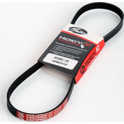 Gates Micro-V Multi Ribbed Drive Belt 4 Rib x 910mm - 4PK910 Auto Part