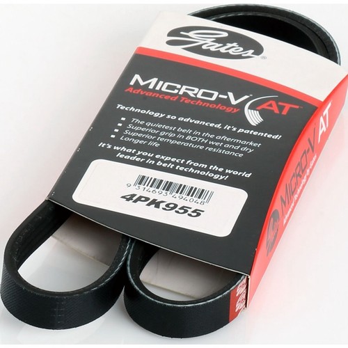 Gates Micro-V Multi Ribbed Drive Belt 4 Rib x 955mm - 4PK955 Auto Part