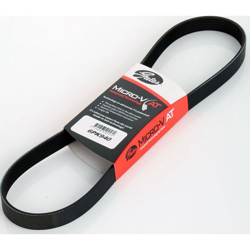 Gates Micro-V Multi Ribbed Drive Belt 6 Rib x 940mm - 6PK940 Auto Part