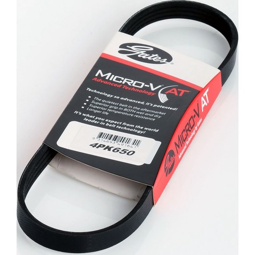 Gates Micro-V Multi Ribbed Drive Belt 4 Rib x 650mm - 4PK650 Auto Part