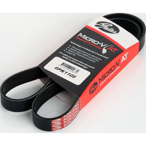Gates Micro-V Multi Ribbed Drive Belt 6 Rib x 1105mm - 6PK1105