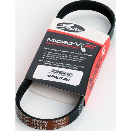 Gates Micro-V Multi Ribbed Drive Belt 4 Rib x 640mm - 4PK640 Auto Part