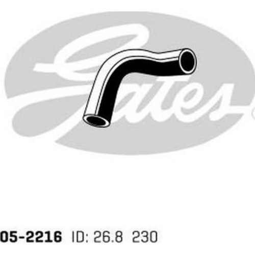 Gates Radiator Hose Upper - 05-2216 Cooling Hose Car Service Auto Part