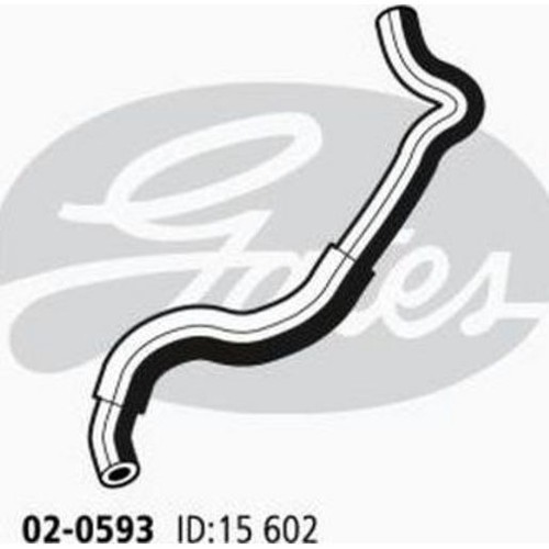 Gates Moulded Heater Hose - 02-0593 Replacement Hose Car Service Auto Part