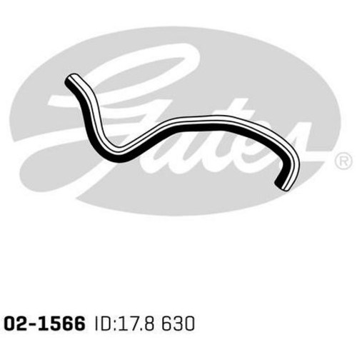 Gates Moulded Heater Hose - 02-1566 Replacement Hose Car Service Auto Part