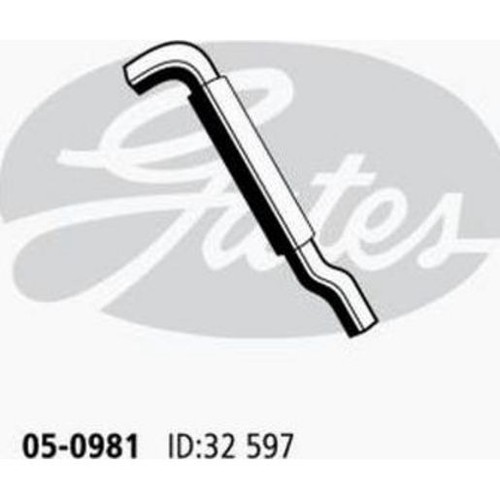 Gates Radiator Hose Upper - 05-0981 Cooling Hose Car Service Auto Part