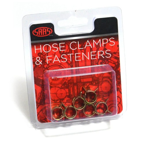 Saas Hose Clamps Spring Vac 6mm 6 Pack - SHC6 Replacement Hose Brake Parts