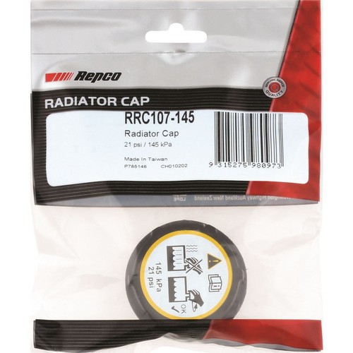 Repco Expansion Tank Cap 21 Psi - 145 kPa Plastic Screw On - RRC107-145 Auto