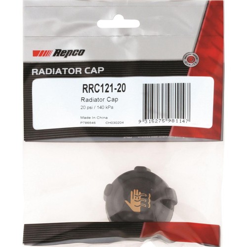 Repco Expansion Tank Cap 20 Psi - 140 kPa Plastic Screw On - RRC121-20 Auto Part