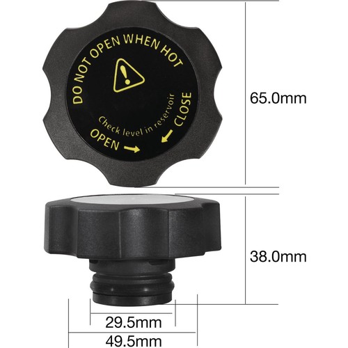 Tridon Expansion Tank Cap 18 Psi - 125 kPa Plastic Screw On - CX18125 Auto Part