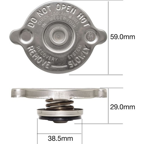 Tridon Radiator Cap 18 Psi - 125 kPa Metal Bayonet - CA18125 Brake Parts