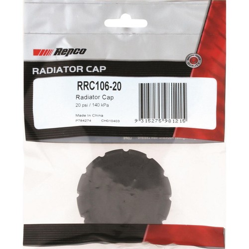 Repco Expansion Tank Cap 20 Psi - 140 kPa Plastic Screw On - RRC106-20 Auto Part