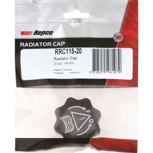 Repco Expansion Tank Cap 20 Psi - 140 kPa Plastic Screw On - RRC115-20 Auto Part
