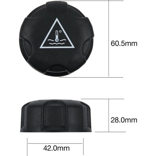 Tridon Expansion Tank Cap 19 Psi - 130 kPa Plastic Screw On - DJ18130 Auto Part