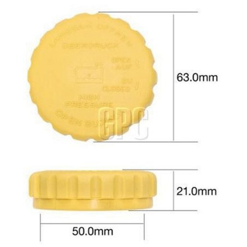 Tridon Expansion Tank Cap 17 Psi - 120 kPa Plastic Screw On - CU17120 Auto Part