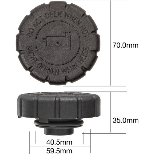 Tridon Expansion Tank Cap 20 Psi - 140 kPa Plastic Screw On - DB20140 Auto Part