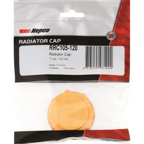 Repco Expansion Tank Cap 17 Psi - 120 kPa Plastic Screw On - RRC105-120 Auto