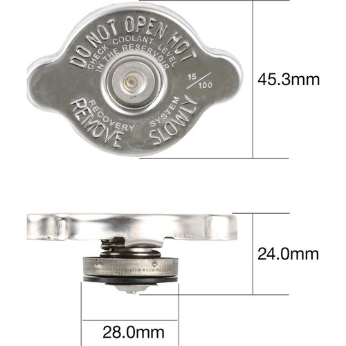Tridon Radiator Cap 15 Psi - 100 kPa Metal Bayonet - CB15100 Auto Part