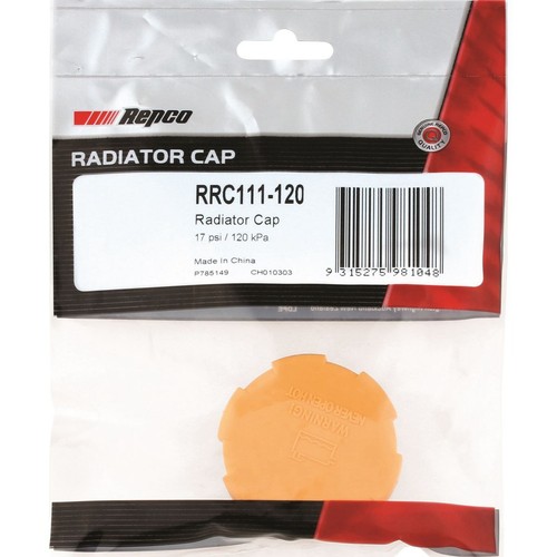 Repco Expansion Tank Cap 17 Psi - 120 kPa Plastic Screw On - RRC111-120 Auto