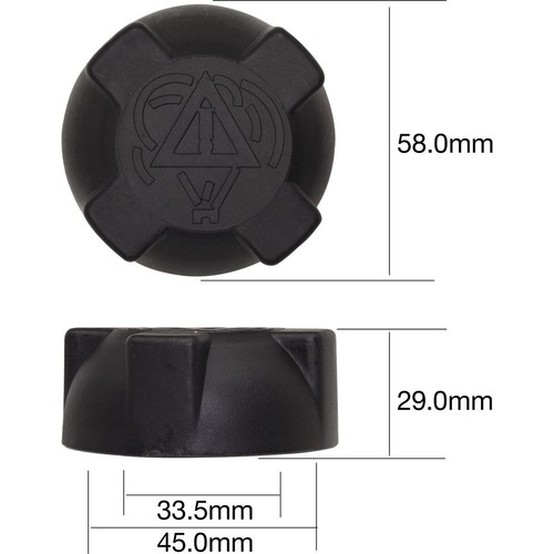 Tridon Expansion Tank Cap 20 Psi - 135 kPa Plastic Screw On - CD20135 Auto Part