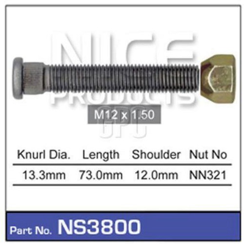 Nice Products Long Stud & Nut - NS3800 Hardware