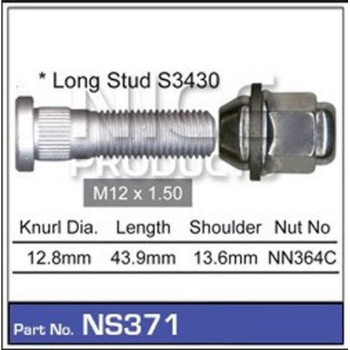 Nice Products Stud & Nut Pack - NS371 Hardware