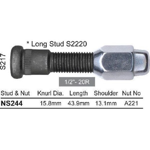 Nice Products Stud & Nut Pack - NS217 Hardware