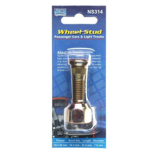 Nice Products Stud / Nut Pack M12 1.50 X 40.0mm - NS314 Hardware
