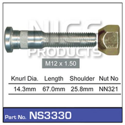 Nice Products Long Stud & Nut - NS3330 Hardware