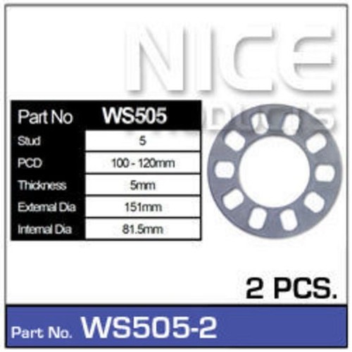 Nice Products Wheel Spacers - WS505-2 Auto
