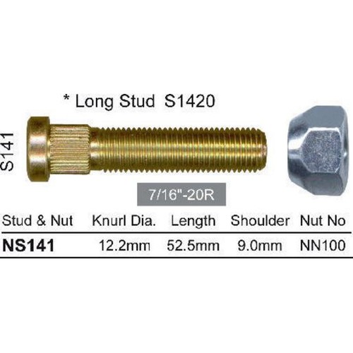 Nice Products Stud & Nut Pack - NS141 Hardware
