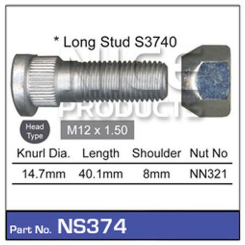 Nice Products Stud & Nut Pack - NS374 Hardware