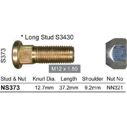 Nice Products Stud & Nut Pack - NS 373 Hardware