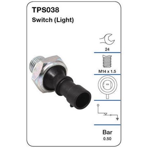 Tridon Oil Pressure Switch (Light) - TPS038 Car Service Auto Part