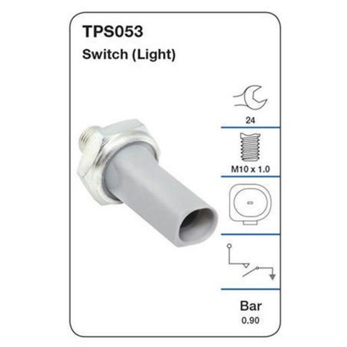 Tridon Oil Pressure Switch (Light) - TPS053 Car Service Auto Part