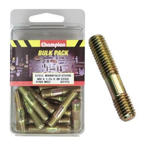 Champion Manifold Stud – M8 x 38 x 1.25mm - MS2 Auto