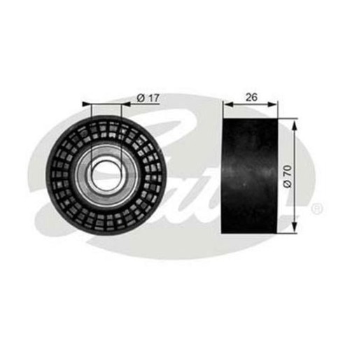 Gates Idler Pulley - 38018 Auto Part
