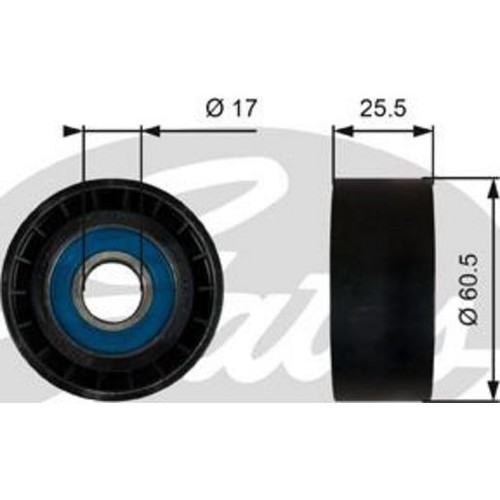 Gates Idler Pulley - 36754 Auto Part