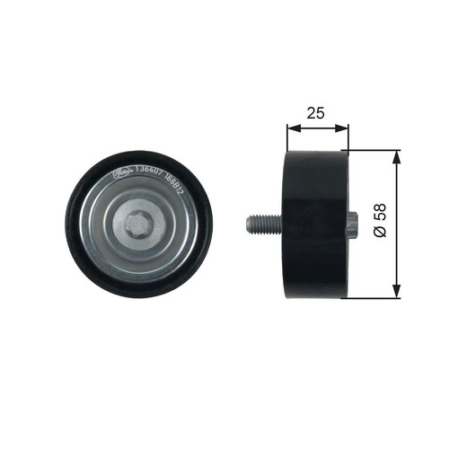 Gates Drivealign Idler Pulley - 36407 Auto Part